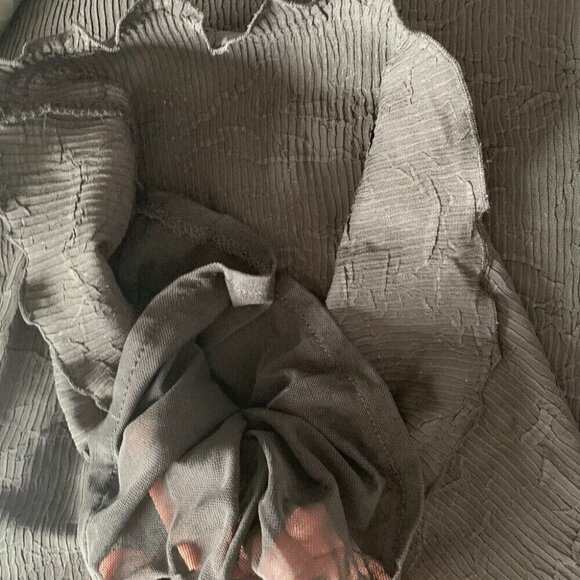 Pleats Collection by Pings Imports Pants Black Crinkle Pull On Elastic Pants XL - Picture 9 of 10